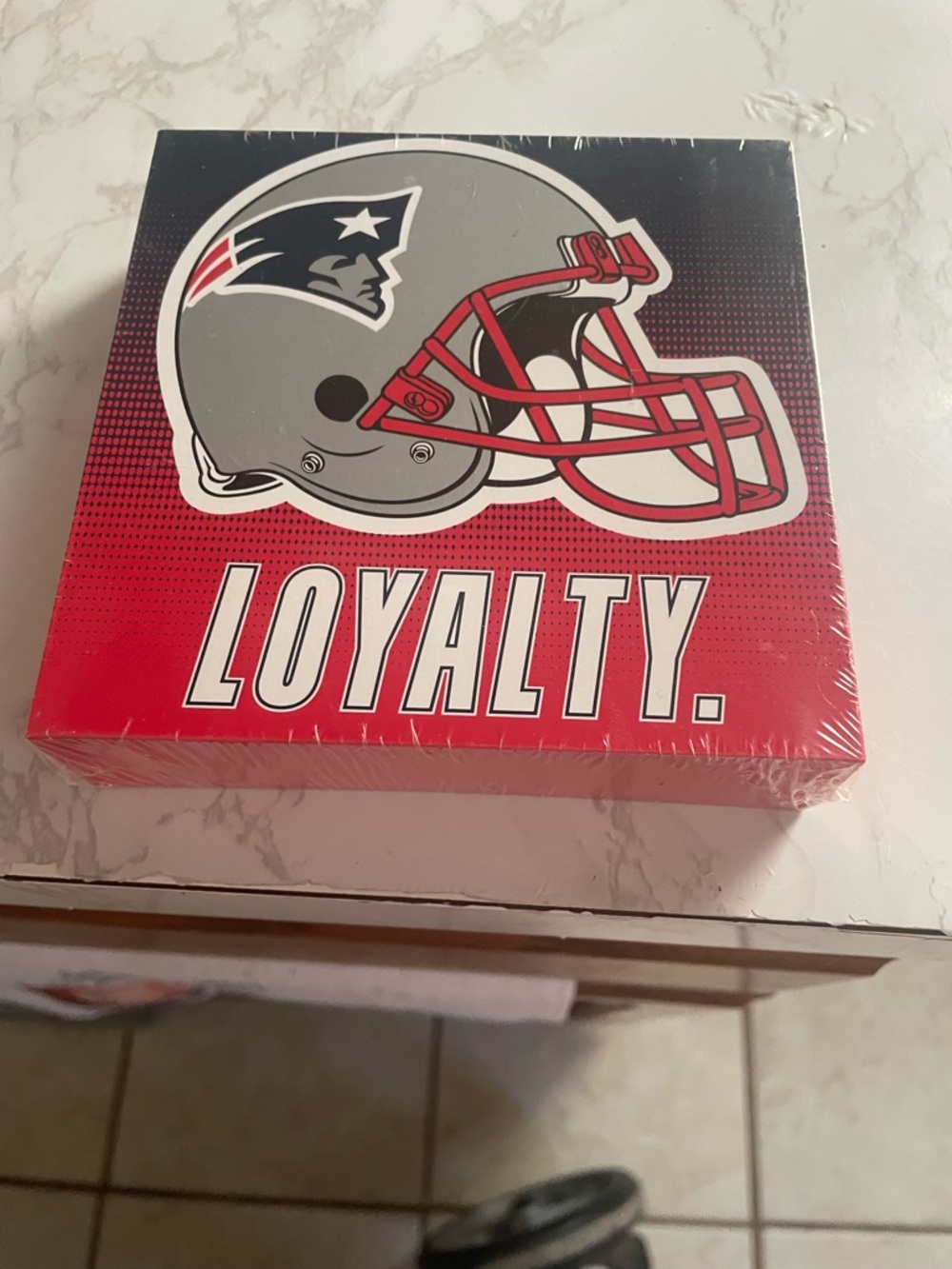 NFL Red Gray Black Loyalty Helmet Art Poster